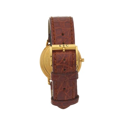 Lot 236 - Eberhard, an 18ct gold date wrist watch