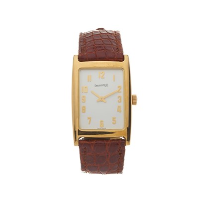 Lot 222 - Eberhard, an 18ct gold manual wind wrist watch