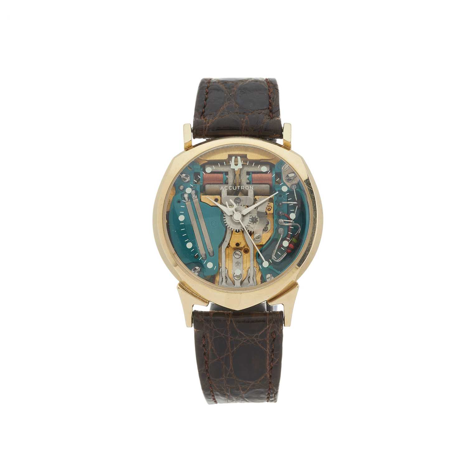 Lot 214 - Bulova, an Accutron Spaceview wrist watch