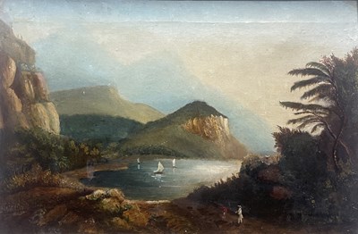 Lot 367 - 19th Century School, an exotic coastal bay,...