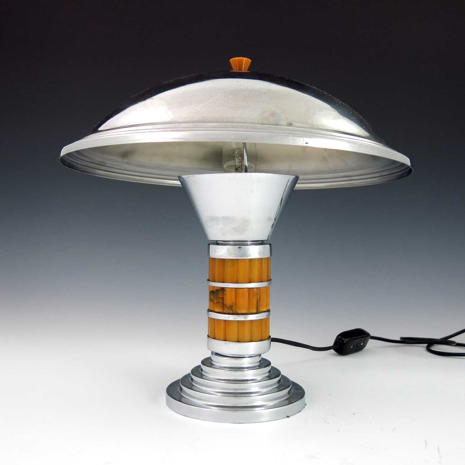 Lot 570 - Carver Craft, an Art Deco bakelite and chrome...
