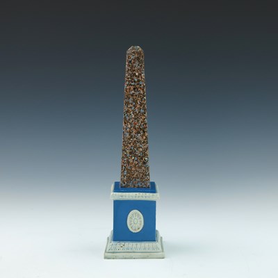 Lot 762 - A Staffordshire pearlware obelisk, probably...