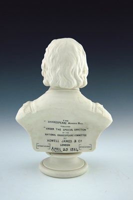 Lot 771 - A Wedgwood Parian ware bust, The Shakespeare...