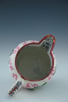 Lot 789 - A Sunderland Lustre jug, Adam Clarke, transfer...