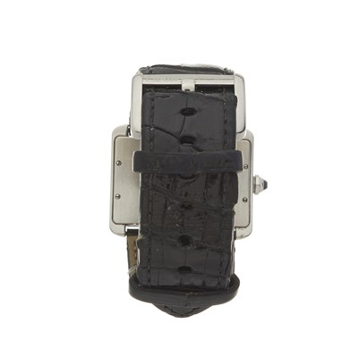 Lot 253 - Cartier, a Tank Divan automatic wrist watch