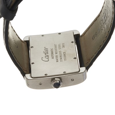 Lot 253 - Cartier, a Tank Divan automatic wrist watch