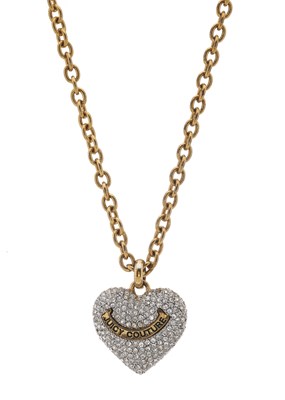 Lot 376 - Juicy Couture, a Pave Puffed Heart long...