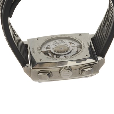 Lot 259 - Tag Heuer, a Monaco Calibre 12 date wrist watch