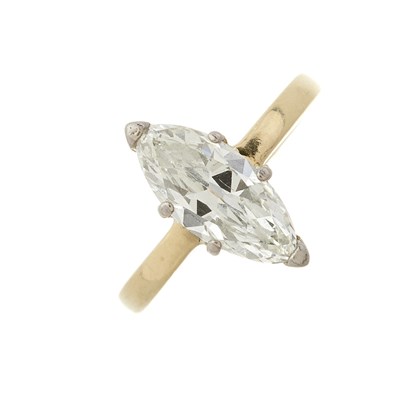 Lot 78 - An 18ct gold diamond single-stone ring, of 1.39ct