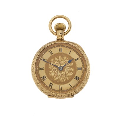 Lot 195 - An early 20th century 18ct gold open face pocket watch