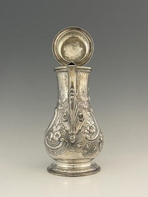 Lot 73 - An early George III silver coffee pot, of...