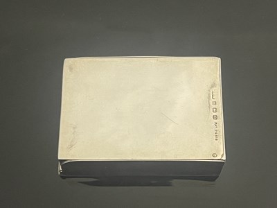 Lot 339 - A George V silver storm vesta box, of...