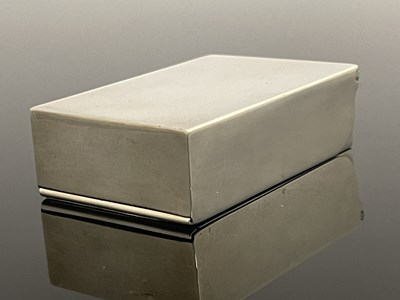 Lot 339 - A George V silver storm vesta box, of...