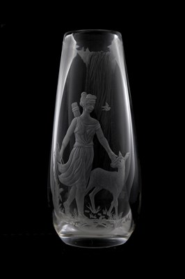 Lot 625 - Mary Stevens for Stuart Crystal, an etched...