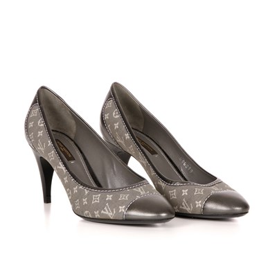 Lot 414 - Louis Vuitton, a pair of monogram heeled pumps,...