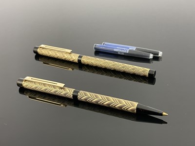 Lot 70 - Sheaffer, a Targa Slim fountain pen and...