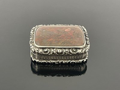 Lot 91 - Nathaniel Mills. A William IV silver and agate...