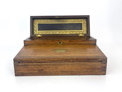 Lot 225 - A Regency rosewood writing compendium, circa...