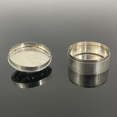 Lot 155 - An Elizabeth II silver circular box, the...