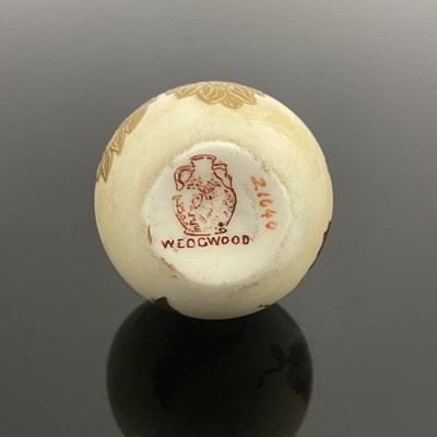 Lot 195 - A Victorian ceramic perfume bottle, the blush...