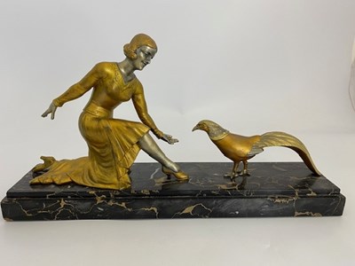 Lot 179 - Charles Henri Molins, an Art Deco gilt and...