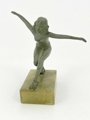 Lot 180 - An Art Deco bronze figure, circa 1925,...