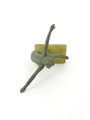Lot 180 - An Art Deco bronze figure, circa 1925,...