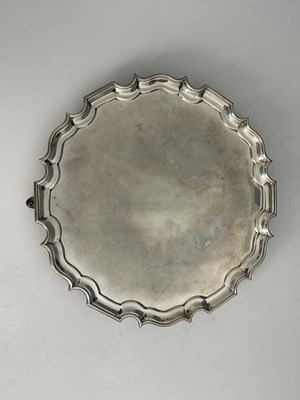 Lot 223 - A George V silver salver, modelled after the...