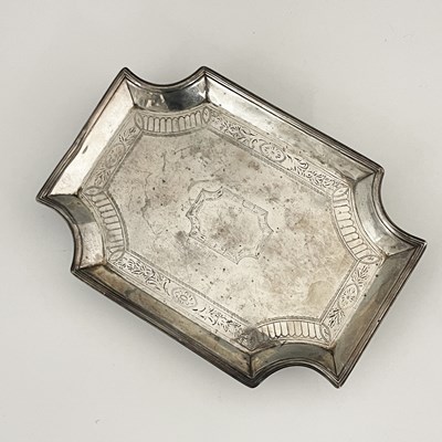 Lot 229 - A George III silver teapot stand, of shaped...