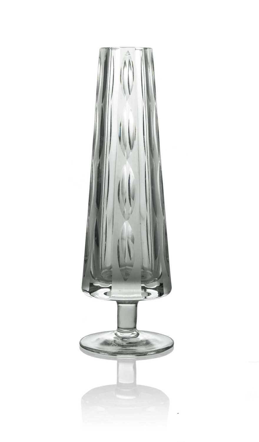 Lot 633 - A Czech Modernist glass vase, circa 1960s,...