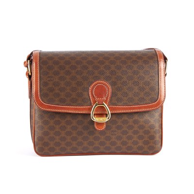 Lot 39 - Celine, a vintage macadam crossbody flap...