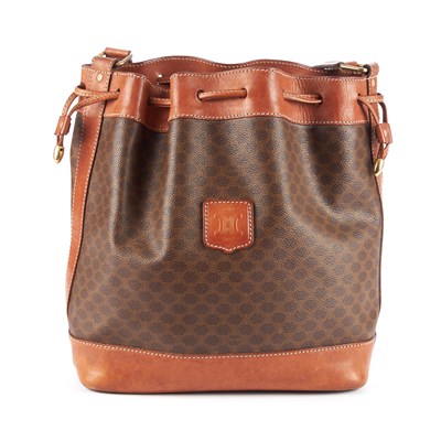 Lot 41 - Celine, a vintage drawstring bucket handbag,...