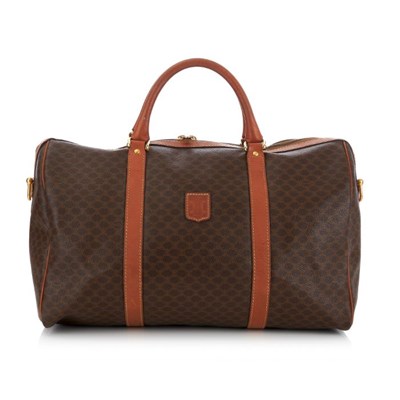 Lot 43 - Celine, a vintage macadam Boston bag, designed...