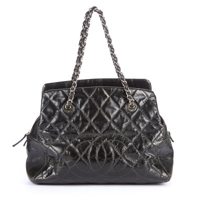 Lot 53 - Chanel, a Shopping Bowler handbag, crafted...