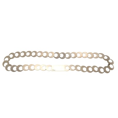Lot 83 - Christian Dior, a silver-tone metal belt, made...