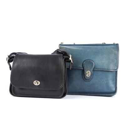Lot 89 - Coach, two vintage leather handbags, both of a...