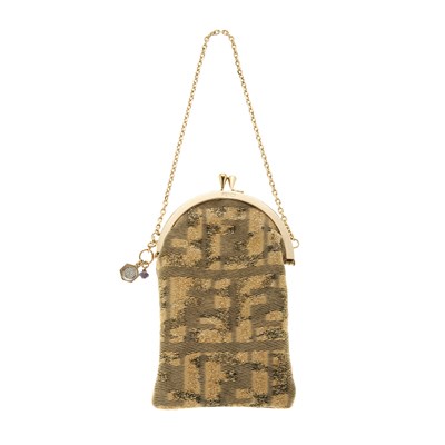 Lot 112 - Fendi, a mini kiss-lock purse, featuring a...