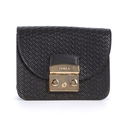 Lot 114 - Furla, a woven black leather Metropolis...