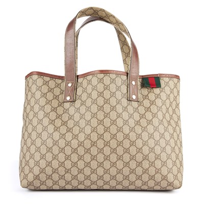 Lot 122 - Gucci, a large supreme Web Loop tote, designed...