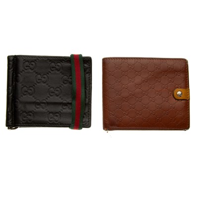 Lot 149 - Gucci, two Guccissima bifold wallets, to...
