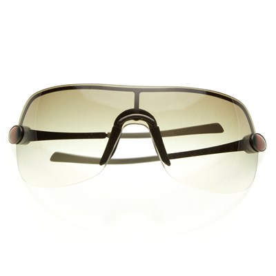 Lot 153 - Gucci, a pair of semi-rimless Shield...