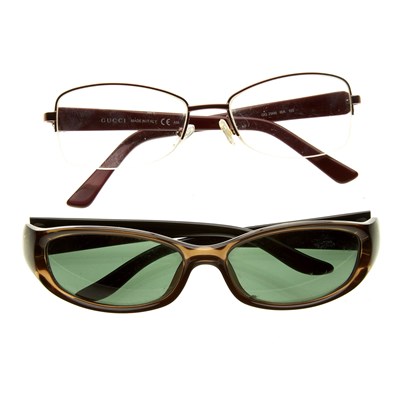 Lot 155 - Gucci, two pairs of glasses, to include a pair...