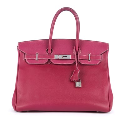 Lot 158 - Hermes, a 2013 rose purple Birkin 35 handbag,...