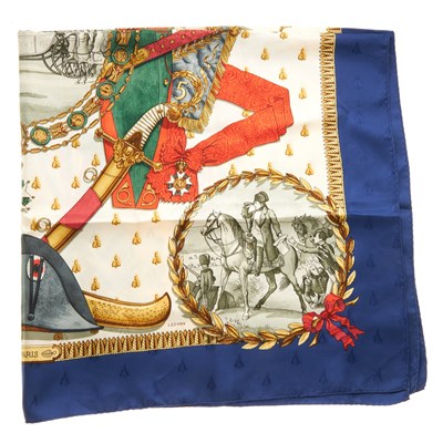 Lot 181 - Hermes, a Napoleon silk scarf, designed by...