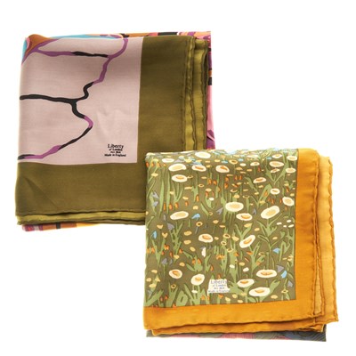 Lot 196 - Liberty of London, two silk scarves, to...
