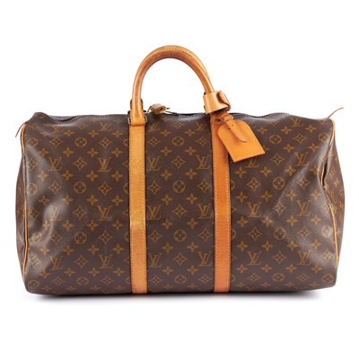 Lot 208 - Louis Vuitton, a monogram Keepall 50 luggage...