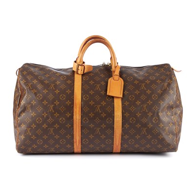 Lot 212 - Louis Vuitton, a monogram Keepall 55 luggage...