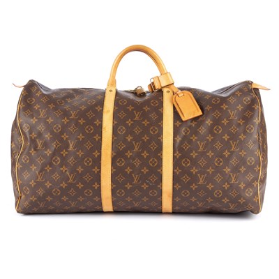 Lot 216 - Louis Vuitton, a monogram Keepall 60 luggage...