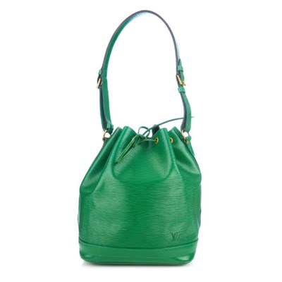 Lot 244 - Louis Vuitton, a green epi Noe GM bucket...