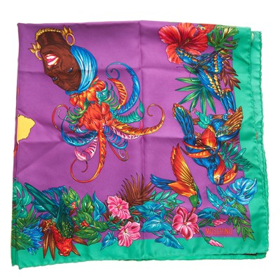 Lot 278 - Moschino, a Do We Really Love Brazil 1190 silk...